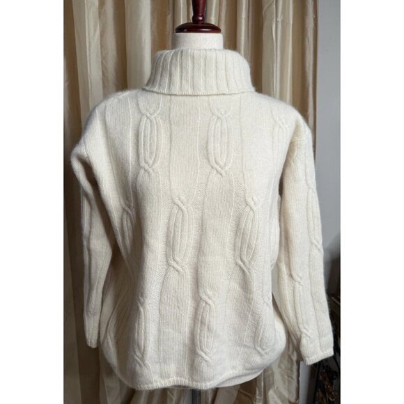 VTG United Colors of Benetton 46 M New   Wool Chunky Sweater Italy Preppy Read - Picture 1 of 14